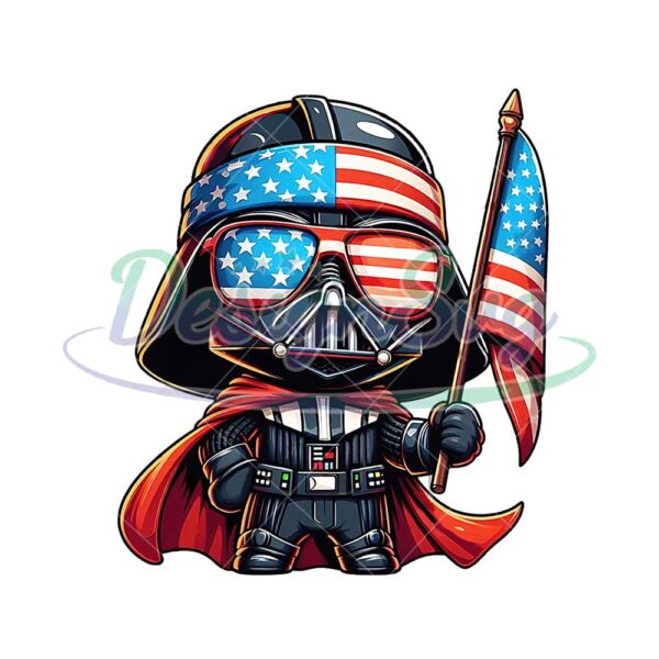 Darth Vader USA Flag Patriotic PNG