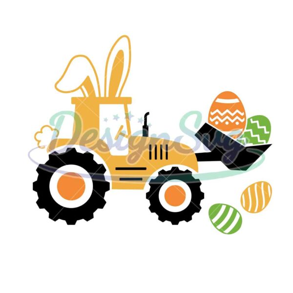 bunny-tractor-easter-bunny-svg