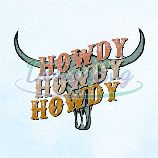 howdy-western-cow-skull-retro-clipart-png
