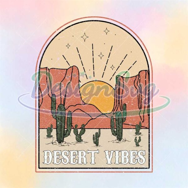 sunset-desert-vibes-arizona-western-clipart-png