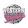 western-barbie-leopard-print-vintage-png