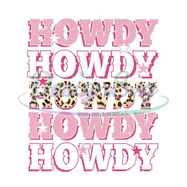 pink-leopard-print-howdy-western-clipart-png