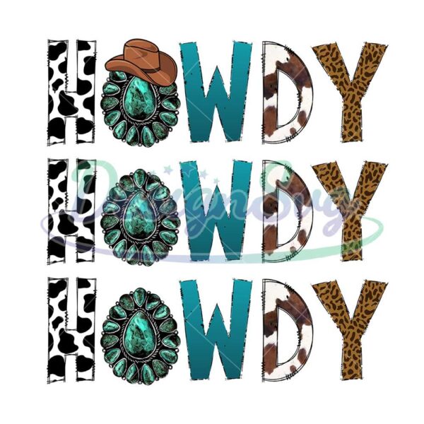 howdy-western-turquoise-gem-cowboy-png