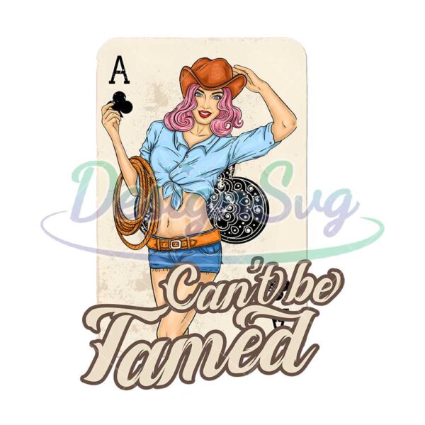 cant-be-famed-cowgirl-card-a-black-clubs-design-png