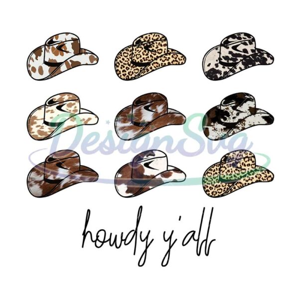 howdy-yall-western-cowboys-hats-bundle-png