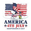 America 4th Of July Snoopy and Woodstock Svg