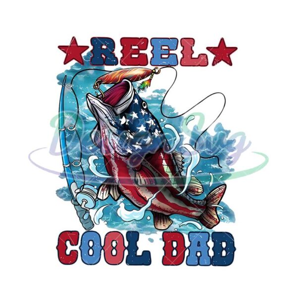 Reel Cool Dad Bass Png Sublimation