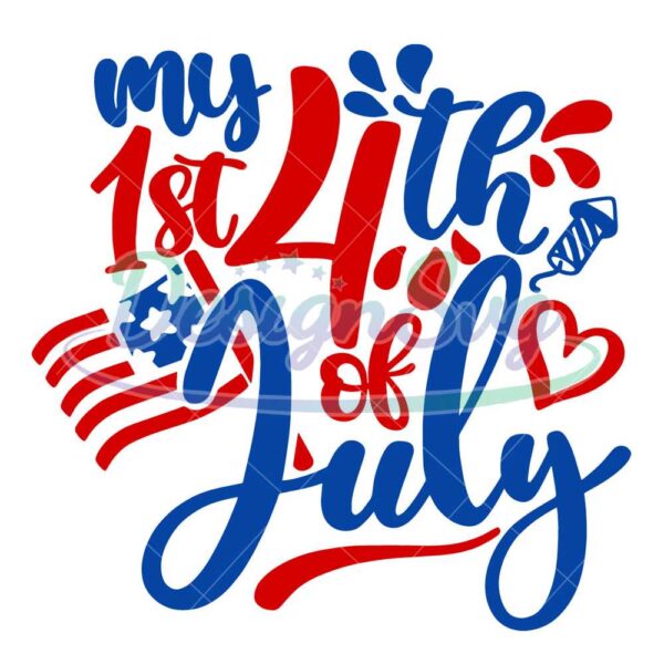 My First 4th Of July Svg Cut File For Cricut