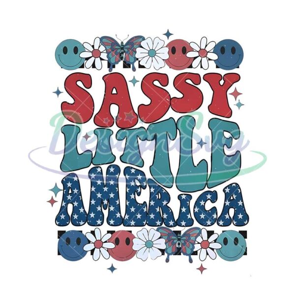 Sassy Little America 4th Of July Png