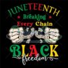 Breaking Every Chain Black Freedom Svg