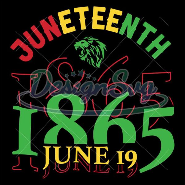 Celebrate June 19 1865 Juneteenth Svg