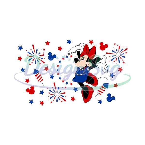 Minnie Party In The USA Png