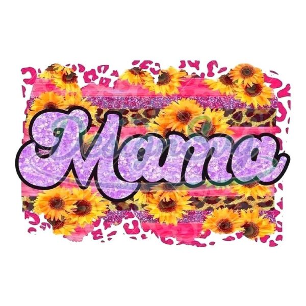 mama-glitter-pink-sunflower-print-png