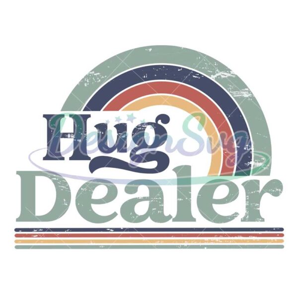 Hug Dealer Father Day Retro PNG
