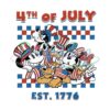 Vintage Disney 4th Of July Funny America SVG