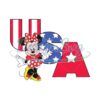 Disney Minnie And Mickey USA 4th July SVG
