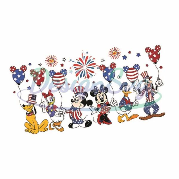 Disney Mickey And Friends 4th Of July Png