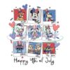 Mickey And Friends 4th Of July Png