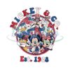 Retro Mickey And Co 4th Of July PNG