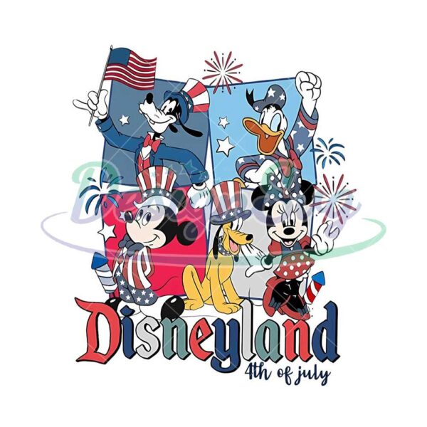 Disneyland Mickey And Friends Patriotic Png