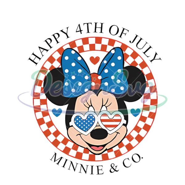 Disney Minnie Happy 4th Of July PNG