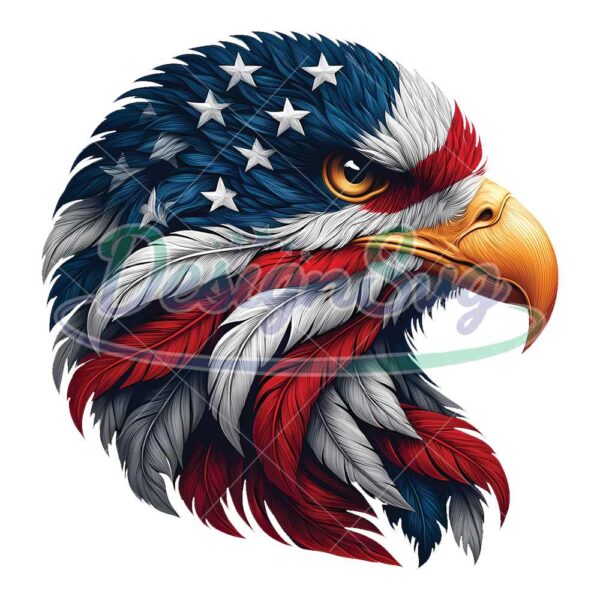 Laser Engraving American Bald Eagle PNG