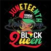 Juneteenth 1866 Black Queen Svg