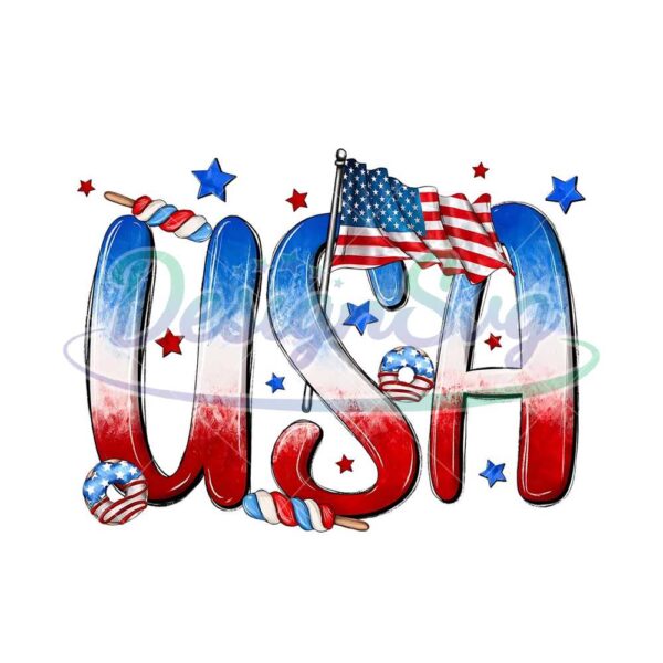 Usa 4th Of July Png Sublimation Design