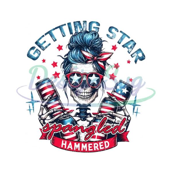 Getting Star Spangled Hammered PNG