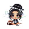 cartoon-girl-football-fan-cowboys-black-hair-brown-eyes-png-sublimation-digital-design-download-dtf-print