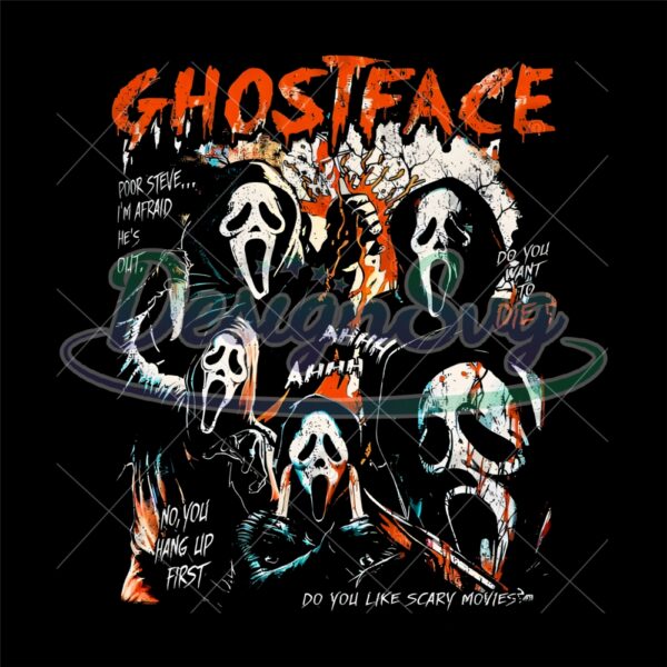 Vintage Scream Ghostface PNG
