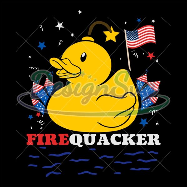 Duck Fire Quacker America Svg