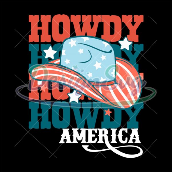 American Howdy Western Cowboy Svg