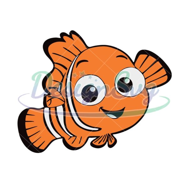 nemo-svg-nemo-silhouette-cut-file-orange-svg-file-cricut-fish-cartoon-baby-shower-instant-download