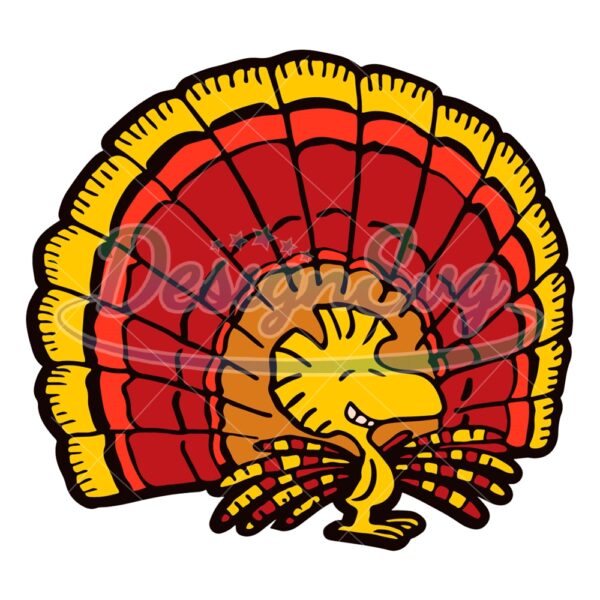 Thanksgiving Peanuts Woodstock Turkey SVG