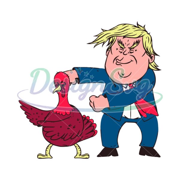 Turkey Trump Floss Thanksgiving Flossing Svg