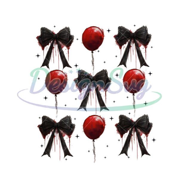 Coquette Bow Halloween Png