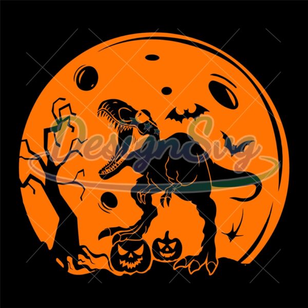 Halloween Dinosaur Pumkin SVG