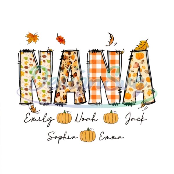 Personalization Nana Pumpkin Season Png