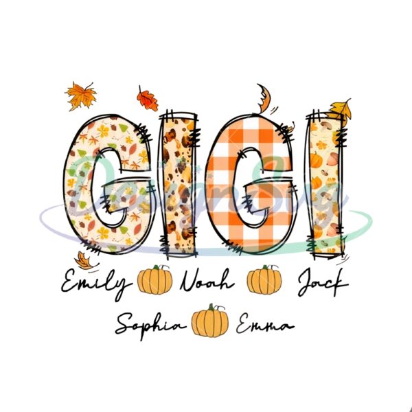 Personalization Gigi Pumpkin Season Png