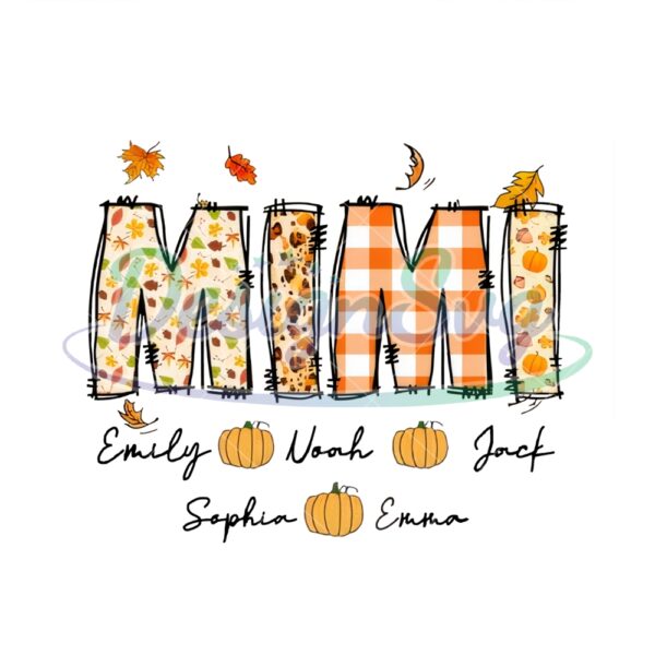 Personalization Mimi Pumpkin Season Png