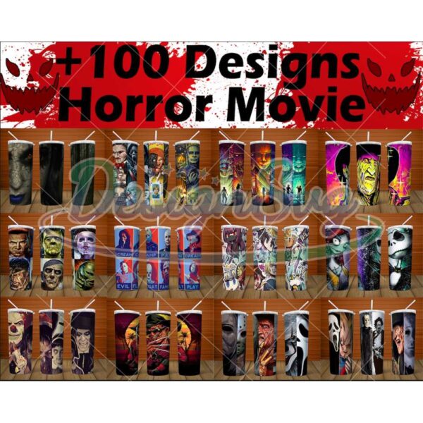 bundle-100-design-20oz-tumbler-png-horror-movie-tumbler-templatehalloween-seamless-sublimation-designsfull-tumbler-wrapdigital-download