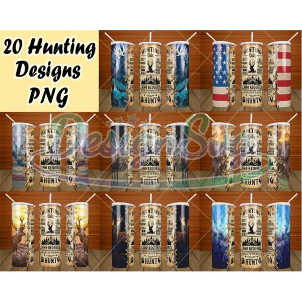 hunting-bundle-20-designskinny-tumbler-png-straighttapered-template-hunting-tumbler-png-full-tumbler-wraphunting-png-digital-download