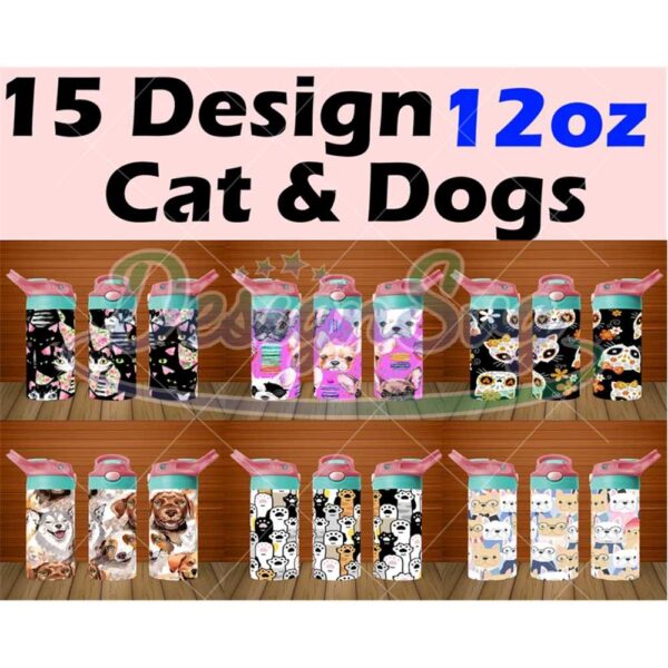 15-cat-and-dog-design-png-12oz-kids-tumbler-png-flip-top-sippy-cup-png-sublimation-designsublimation-tumblerdigital-download