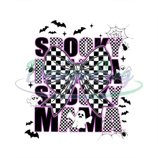 Spooky Mama Neon Svg