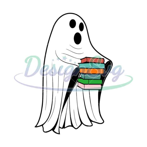 ghost-reading-books-svg-boo-svg-halloween-svg-ghost-svg-spooky-svg-book-svg