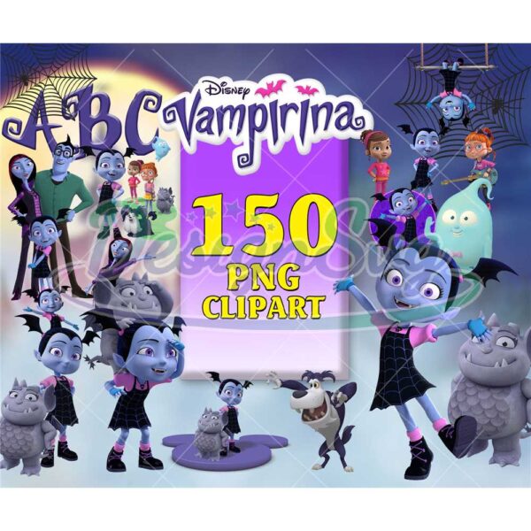 150-vampirina-clipart-bundle-vampirina-bat-clipart-vampirina-birthday-vampirina-party-png