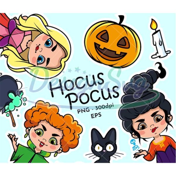 hocus-pocus-characters-clipart-png-halloween-clipart-fairy-girls-digital-print-hocus-pocus-sublimation-design-girls-power-png