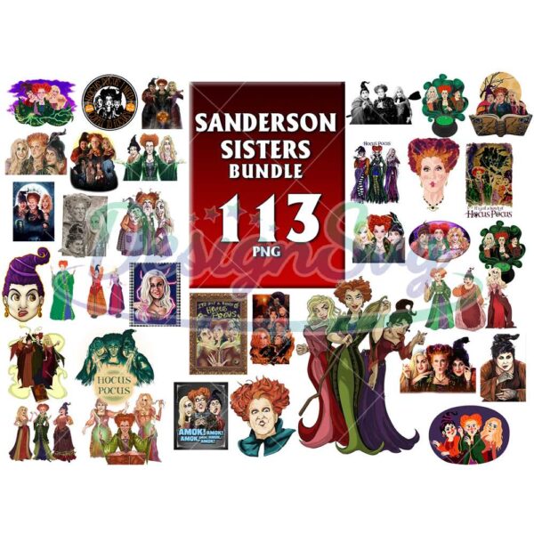 113 Files Sanderson Sister Bundle Png