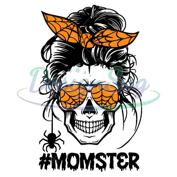 momster-svg-halloween-skull-mom-messy-hair-bun-monster-svg-monster-halloween-svg-skull-mom-svg-skull-mom-halloween-svg